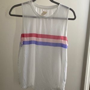 Spiritual gangster stripe active muscle tank